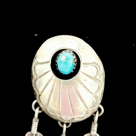 NAVAJO Sterling Silver Earrings - Picture 5 of 8